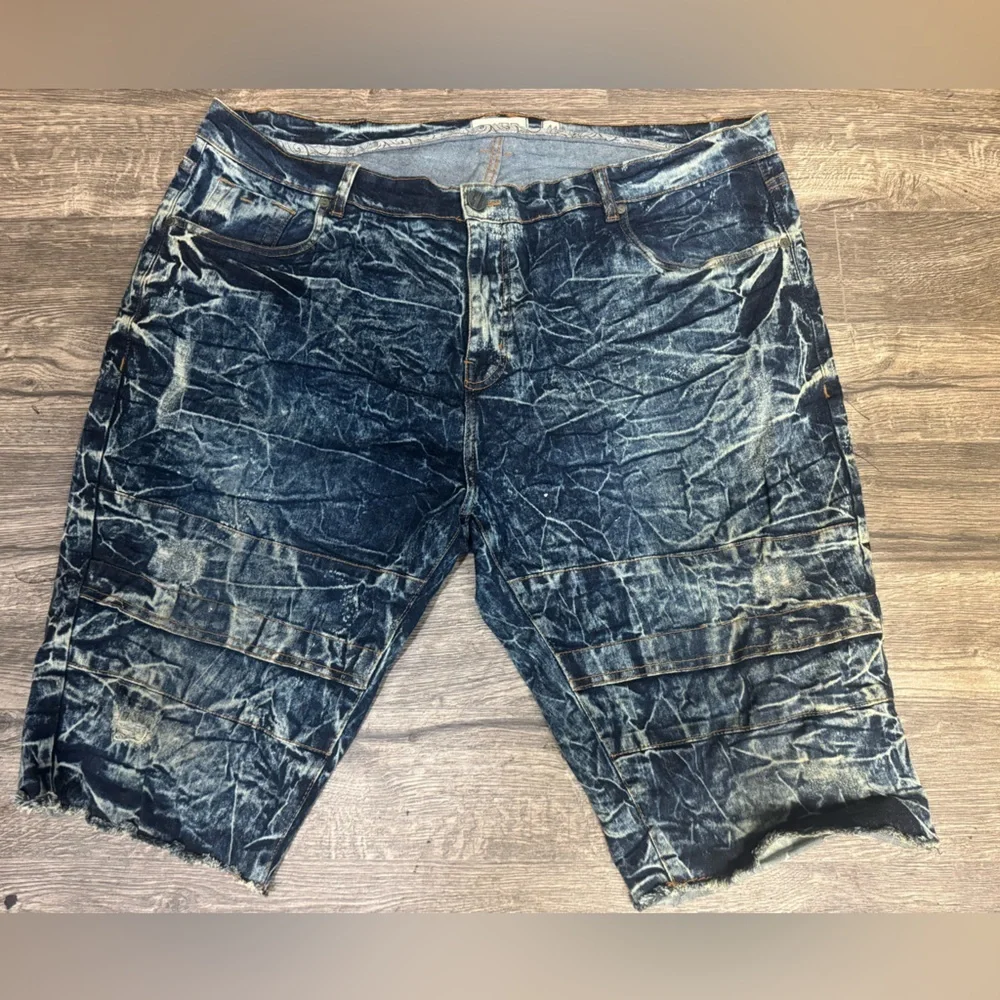 Men's Vintage Wash Denim Shorts